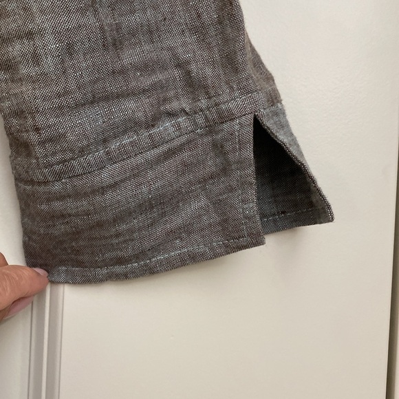 NTCO Nomadic Traders linen blouse top womens S artsy buttons Lagenlook coastal - Picture 8 of 13